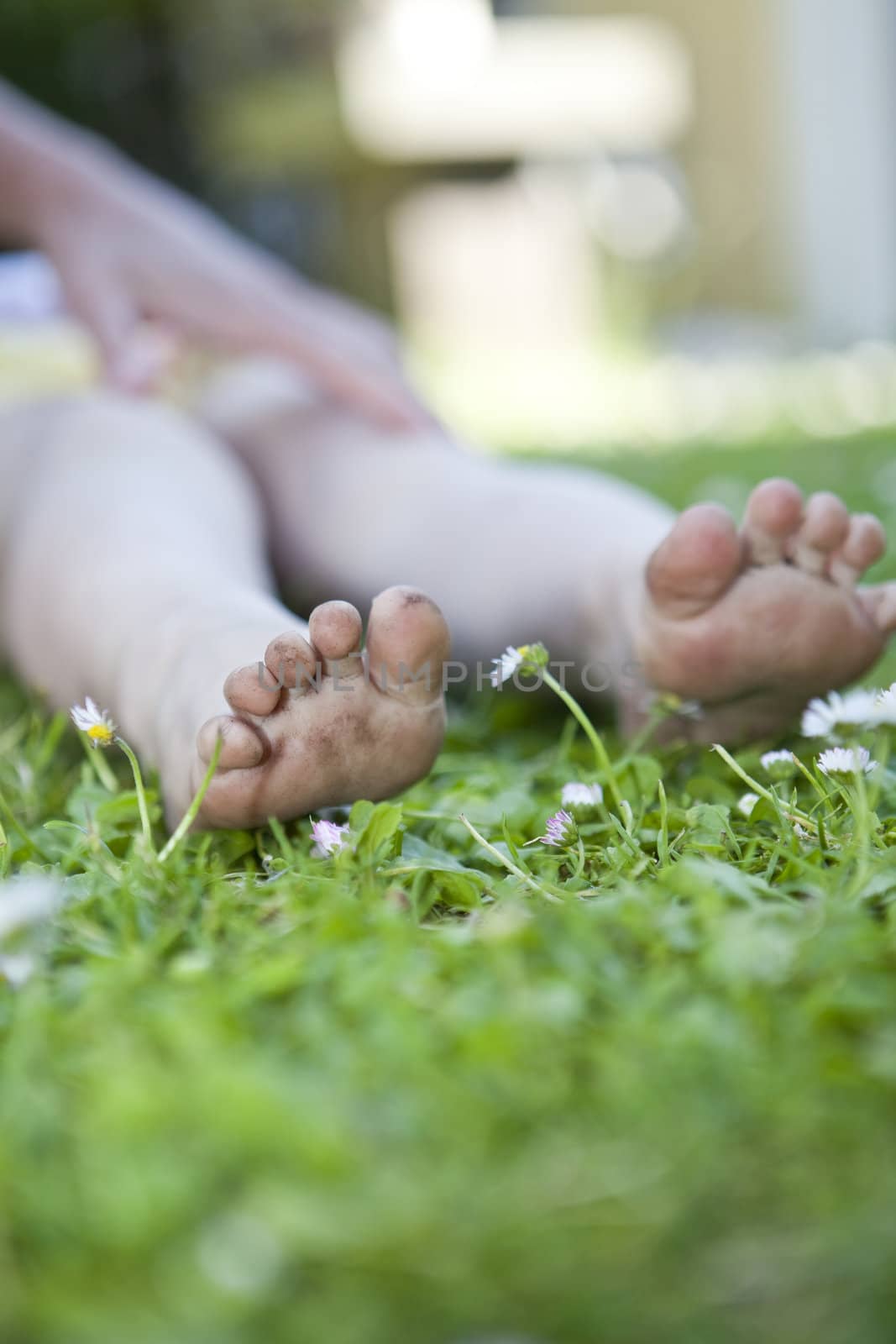 Feet in the grass