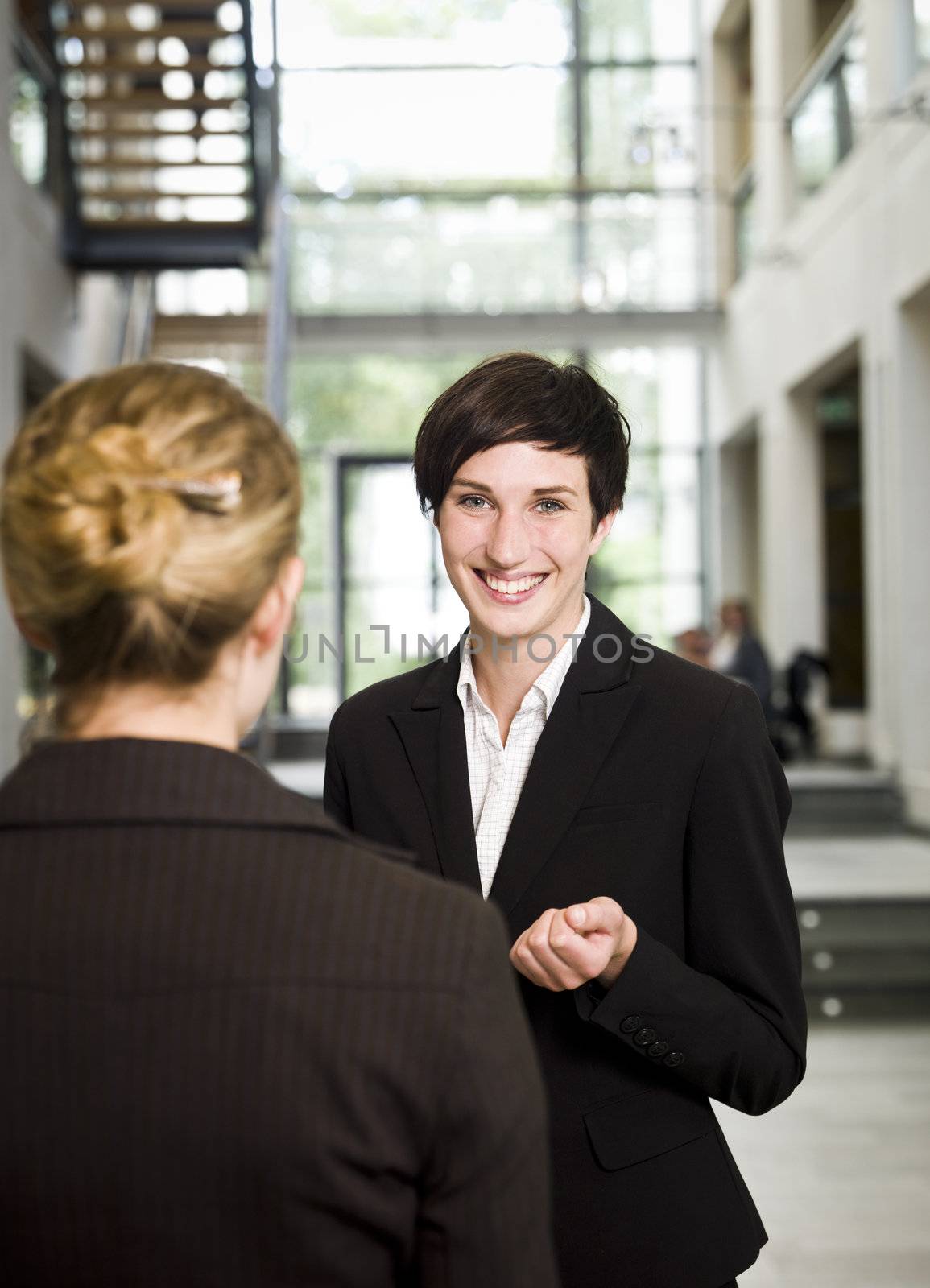 Two women in a conversation