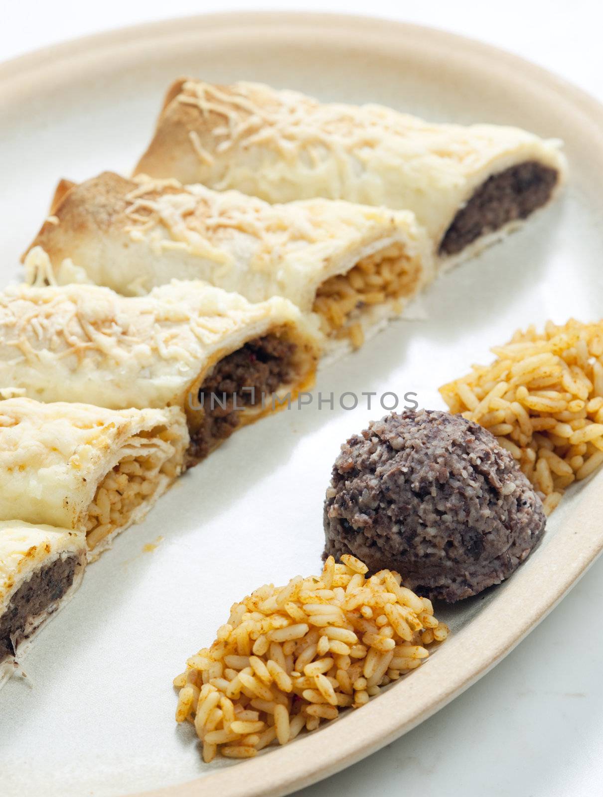burritos with beans and rice