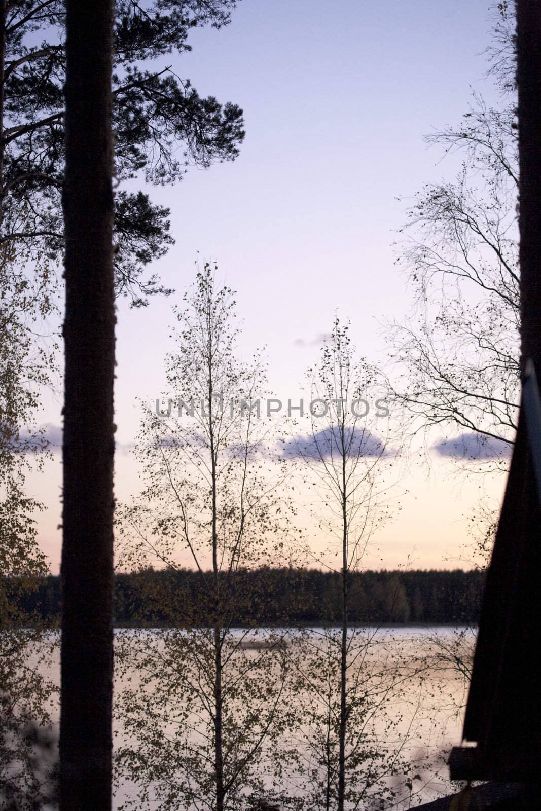 Lake landscape by Sunrise