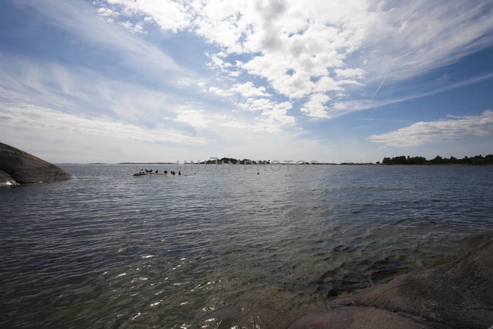 Seashore landscape from Hanko, Finland.