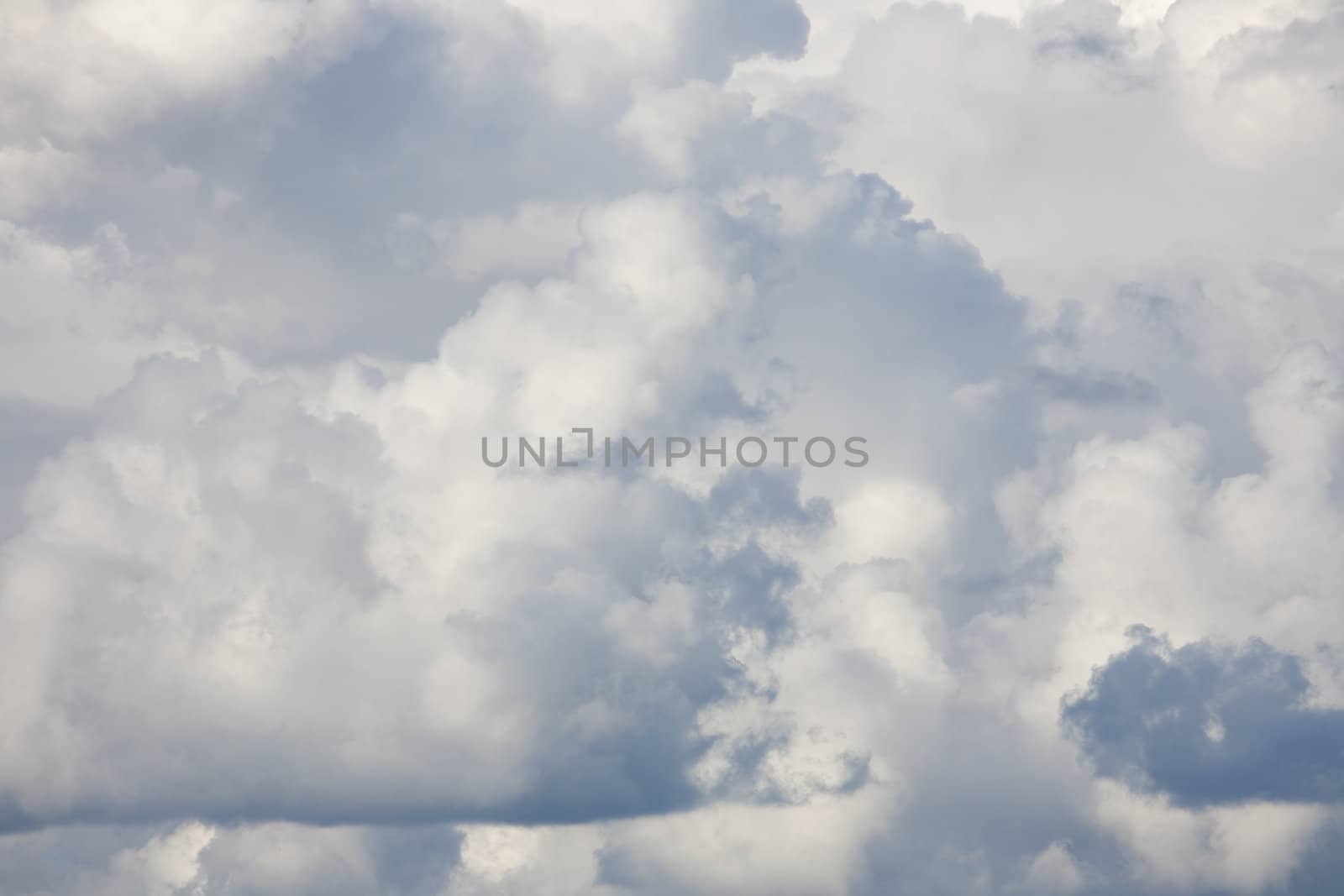 Cloudy sky on a summer day.