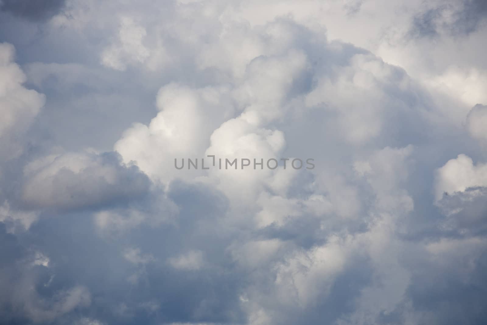 Cloudy sky on a summer day.