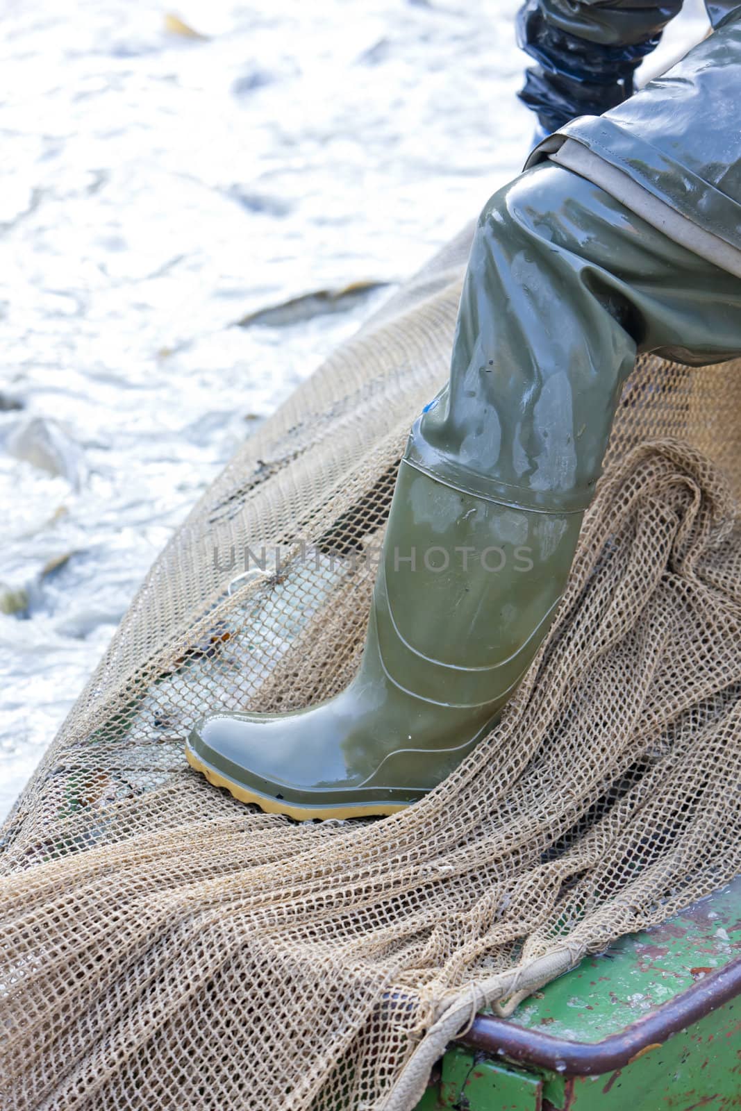 detail of fisherman