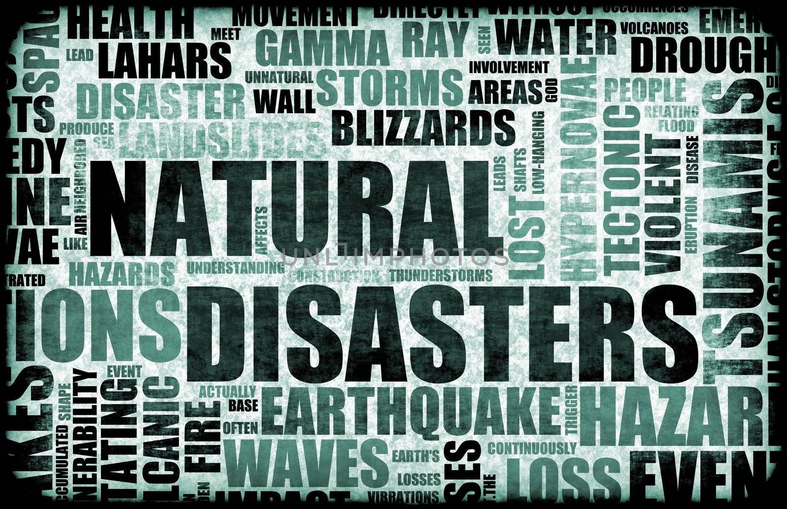 Natural Disasters Grunge as a Art Background