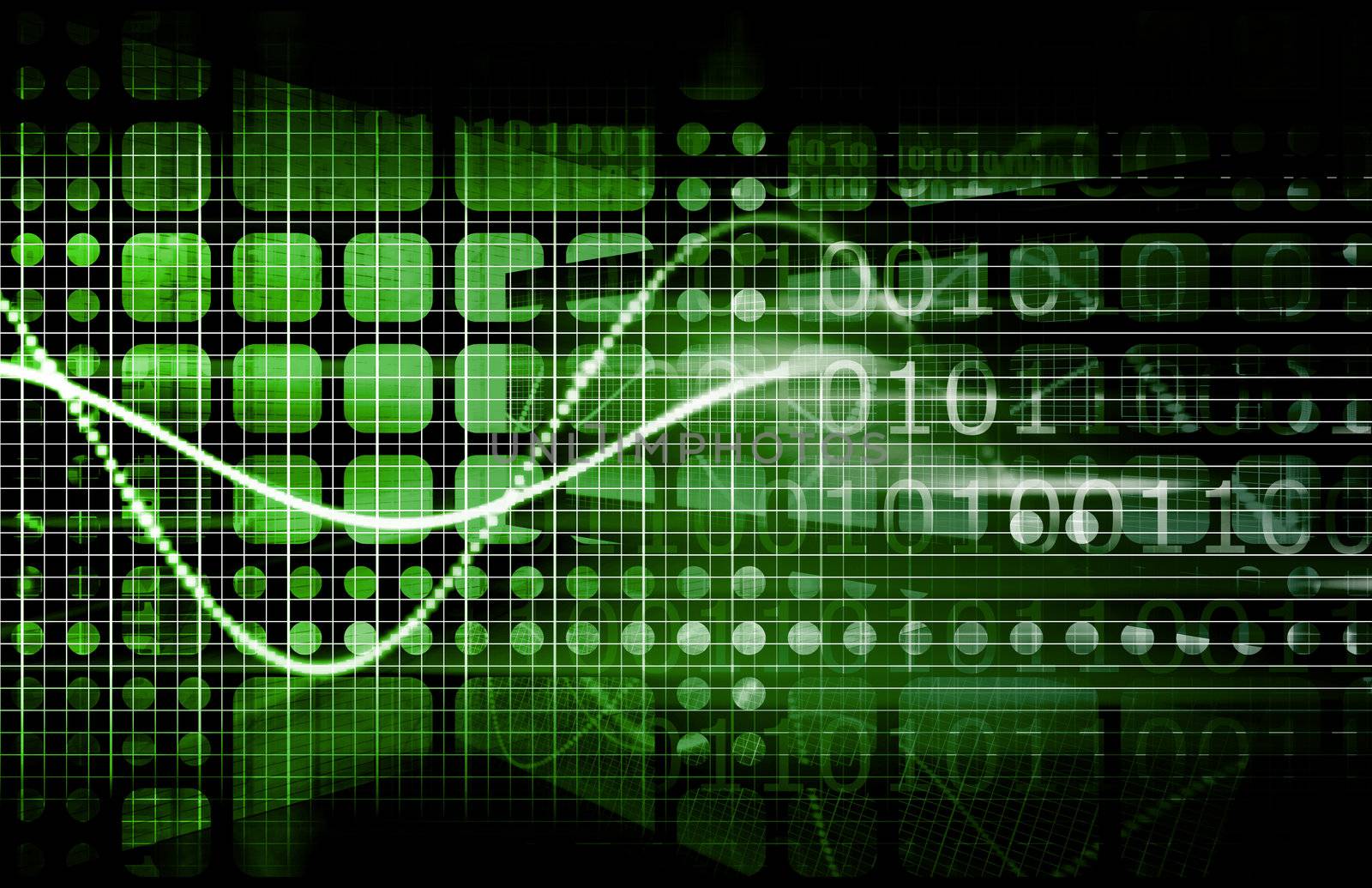 Technology Abstract with Futuristic Lines as Art