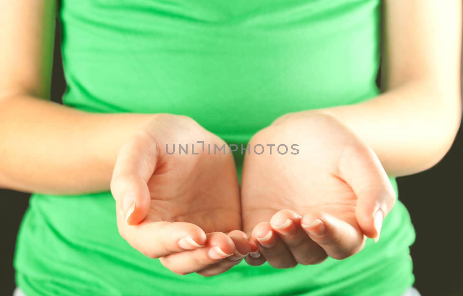 Close up of woman's hands