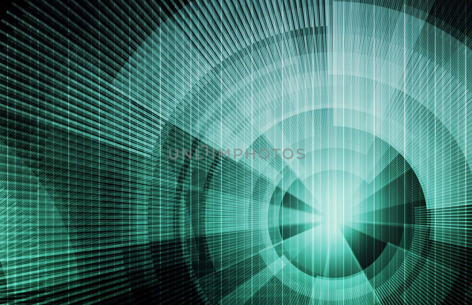 Technology Concept Background with a Science Art