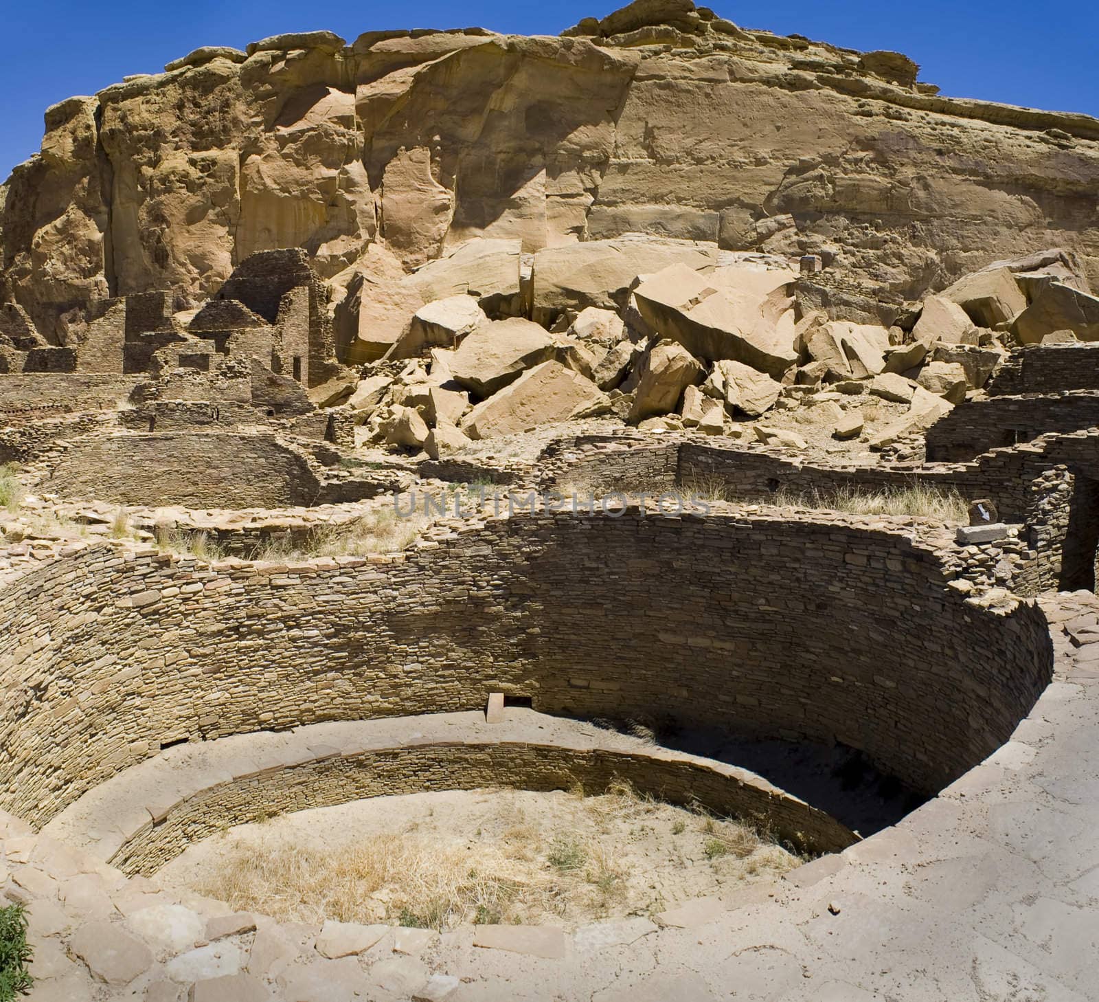 Ancient Ruins at Chaco Canyon, New Mexico