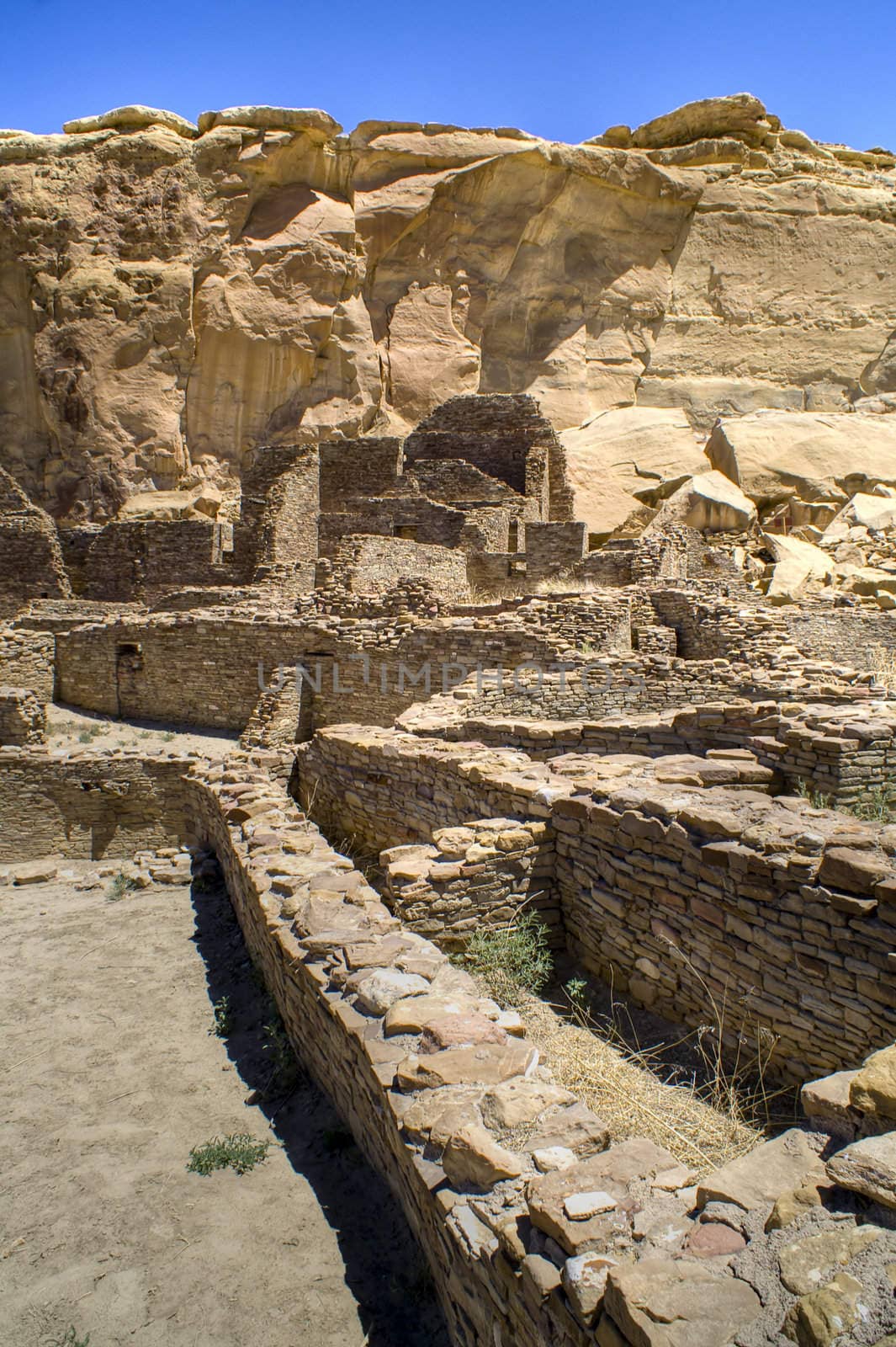 Ancient Ruins at Chaco Canyon, New Mexico