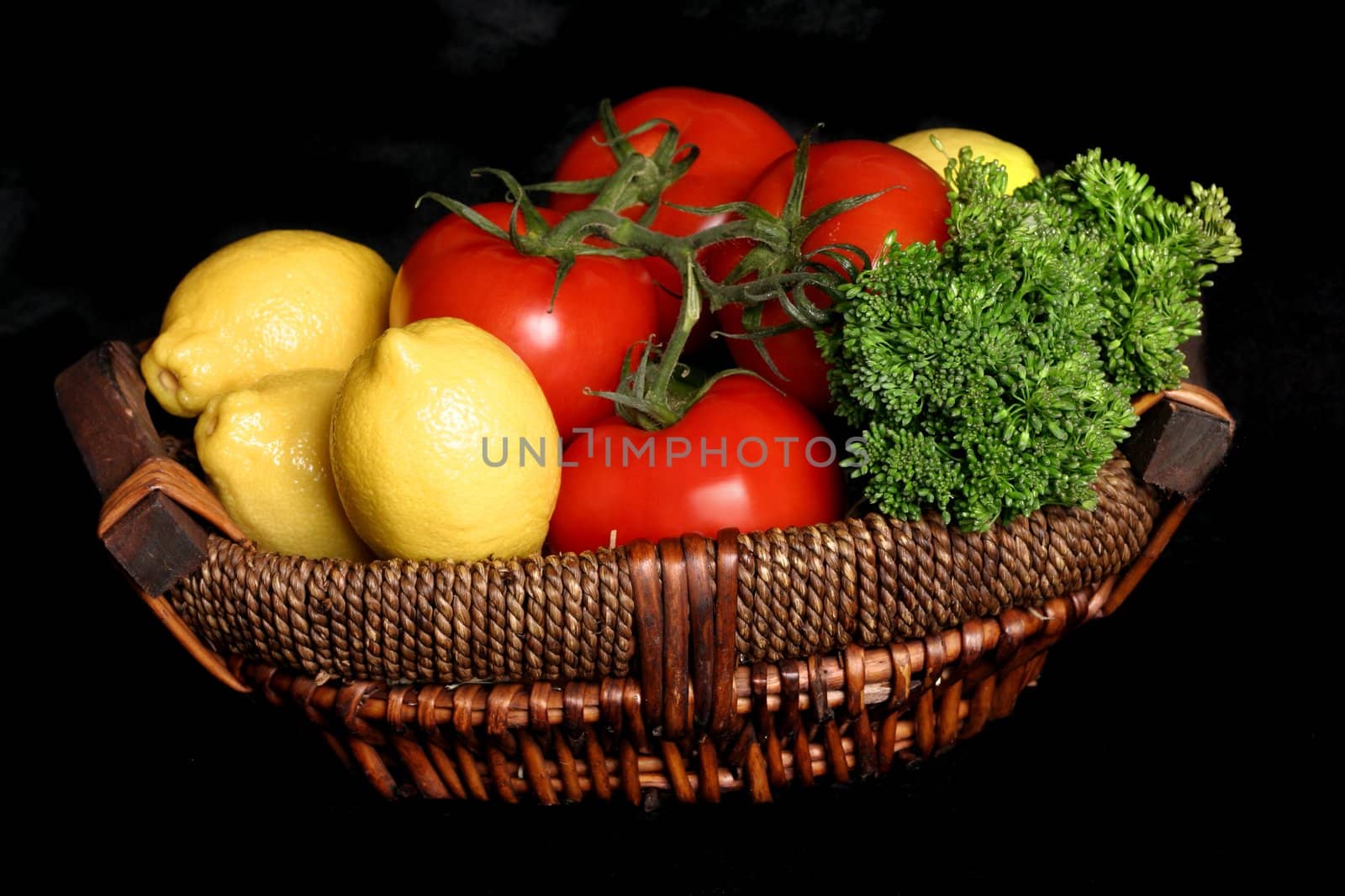 Fresh produce in a basket