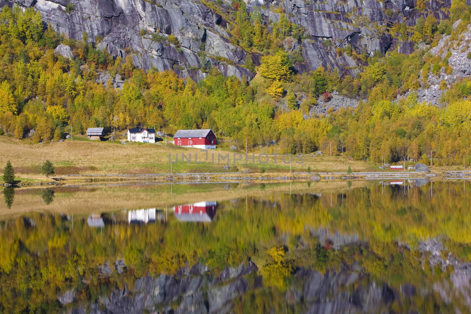 landscape near Otta river, Norway