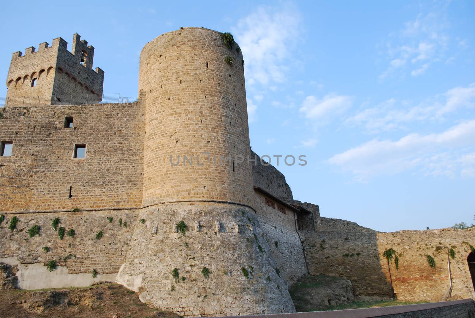 Staggia Senese is a small town near Siena with a castle and city walls that are a typical example of the medieval architecture in Tuscany