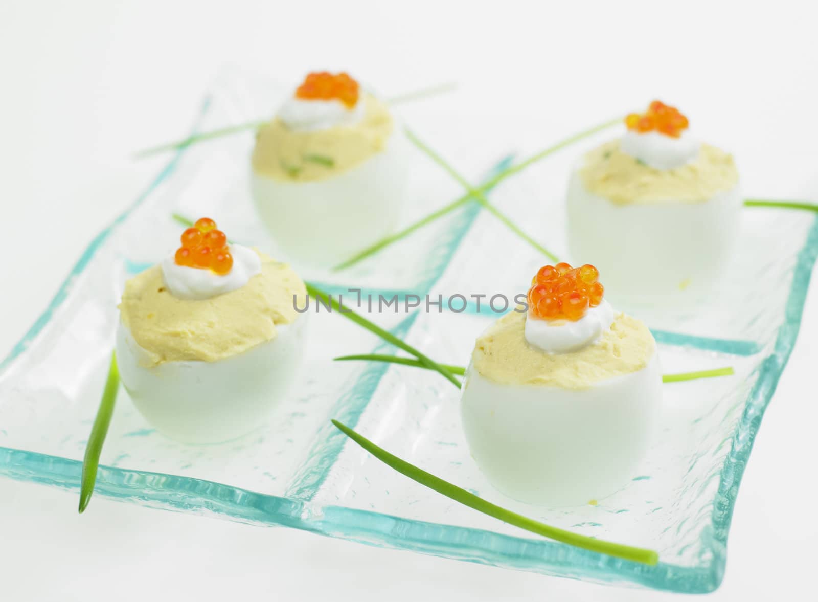 eggs filled with ginger filling