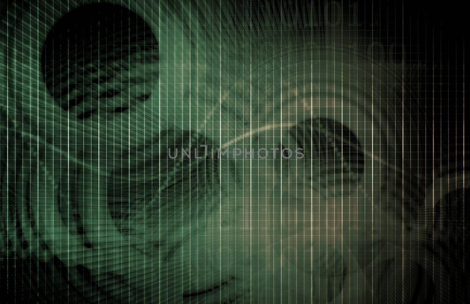 Futuristic Technology Concept as a Data Abstract