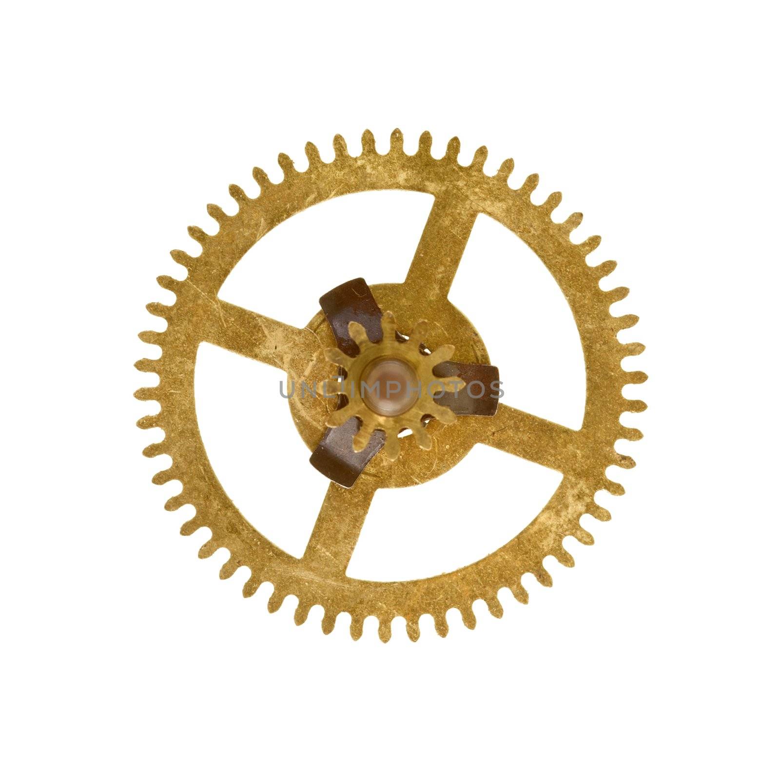 Detail of the part of clockwork mechanism - gear