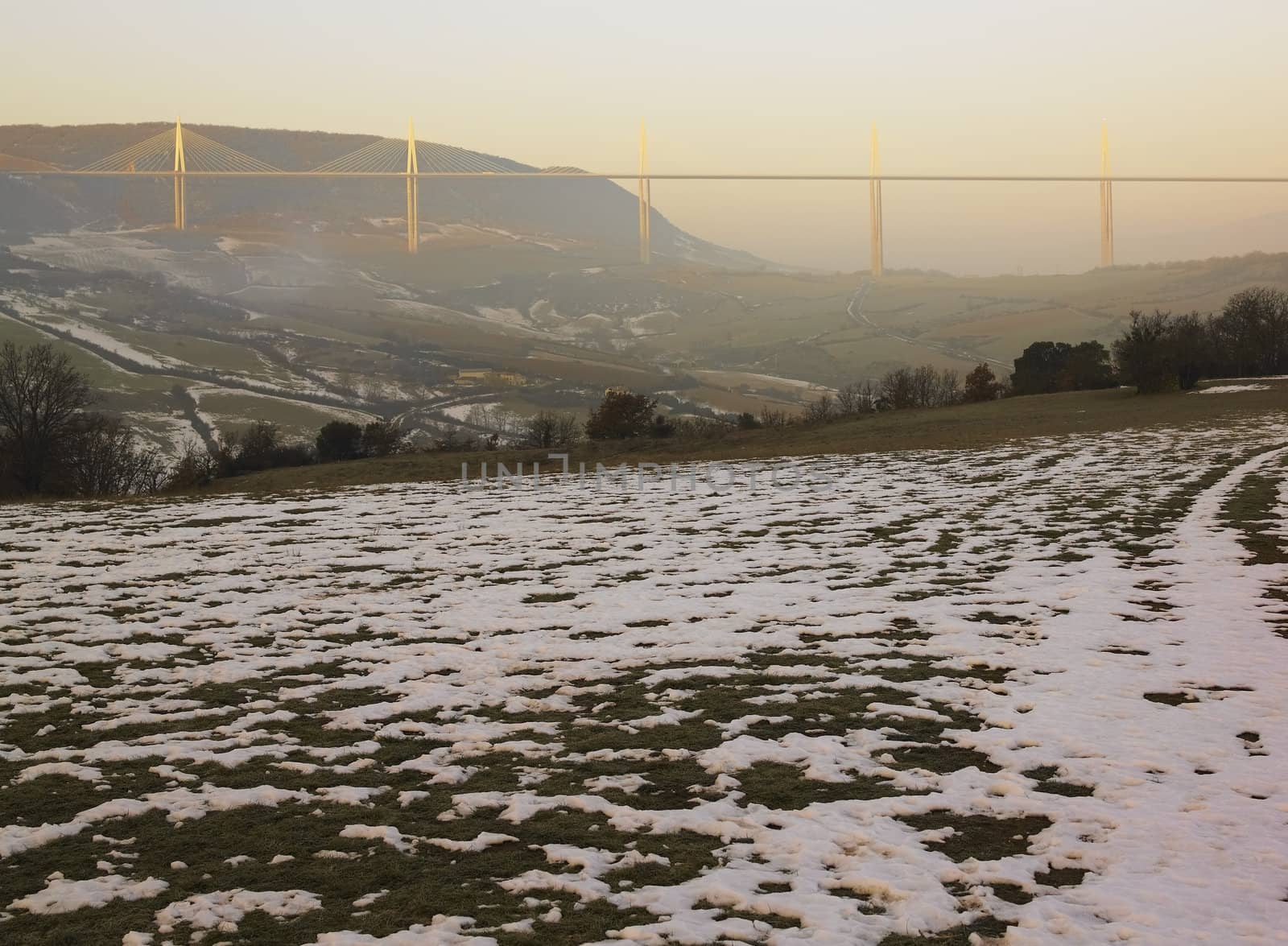 the highest bridge in the world, Millau, France