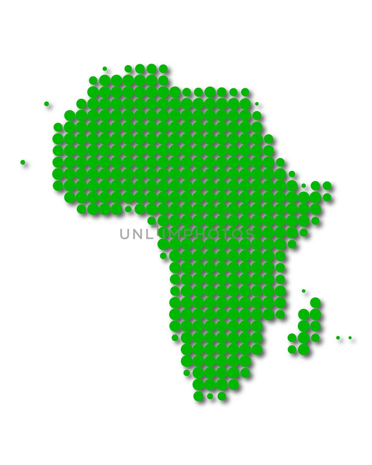 Map of Africa by rbiedermann