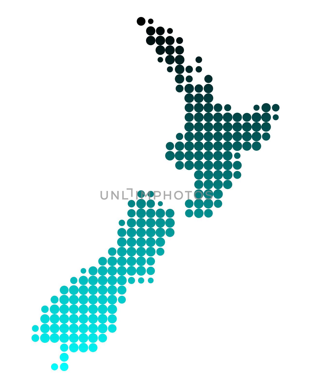 Map of New Zealand