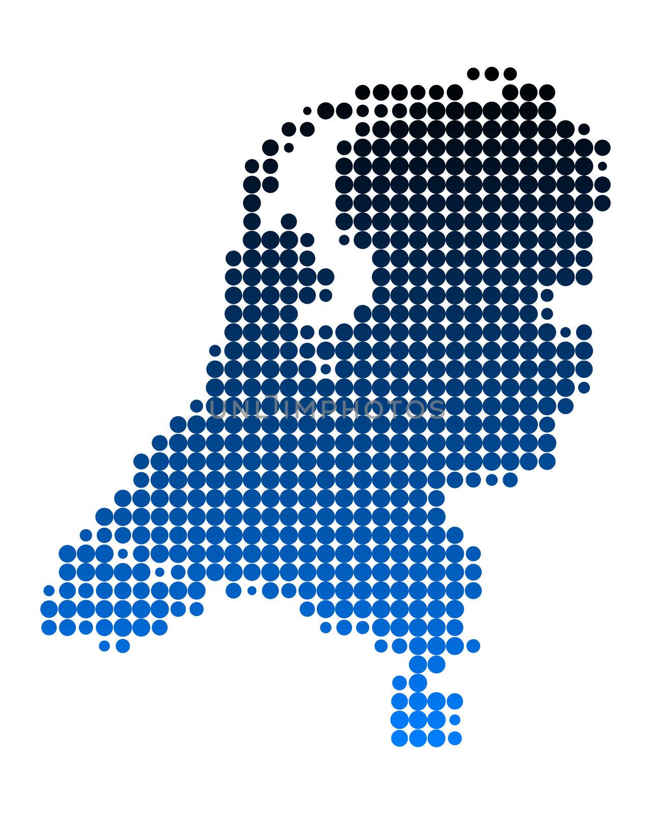 Map of the Netherlands by rbiedermann