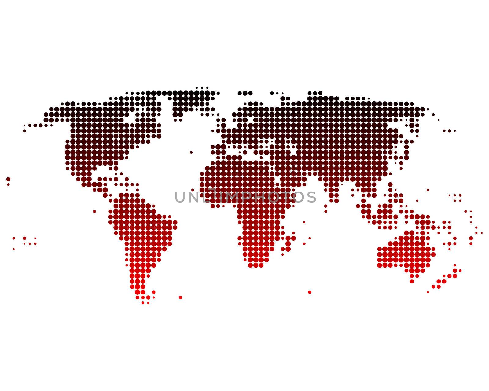 World map by rbiedermann