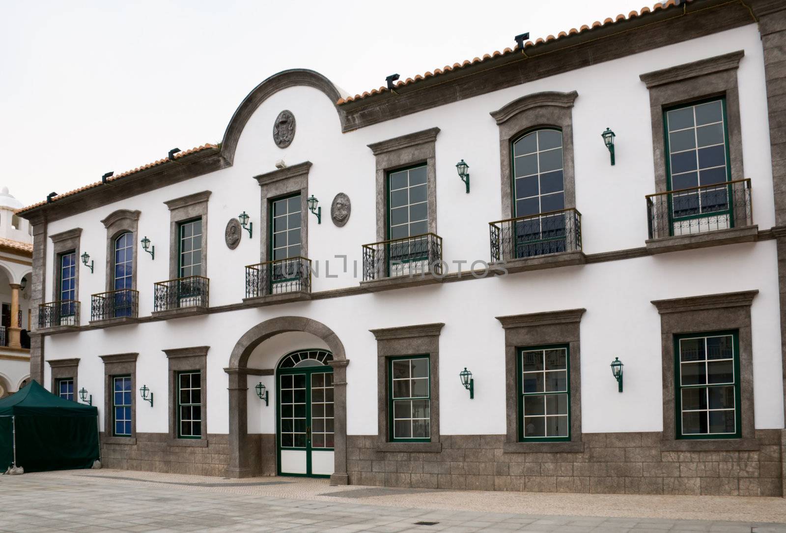 An european antique house in Macau downtown