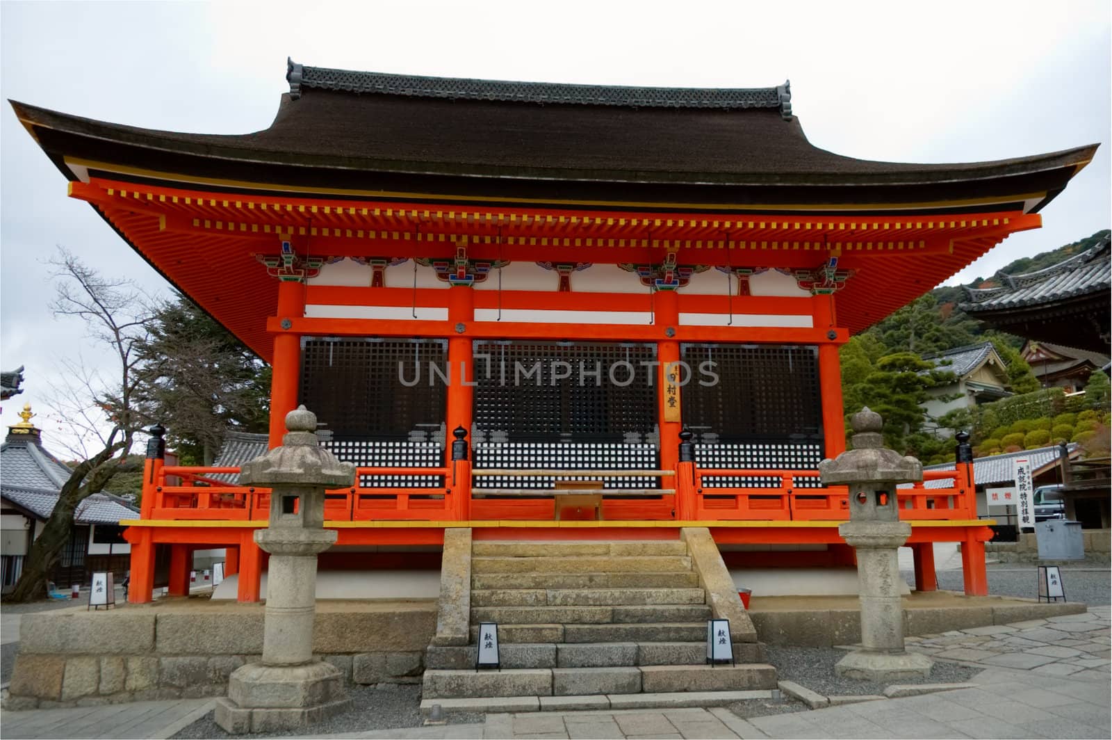 The temple of Kiyomizu dera in Kyoto, Japan