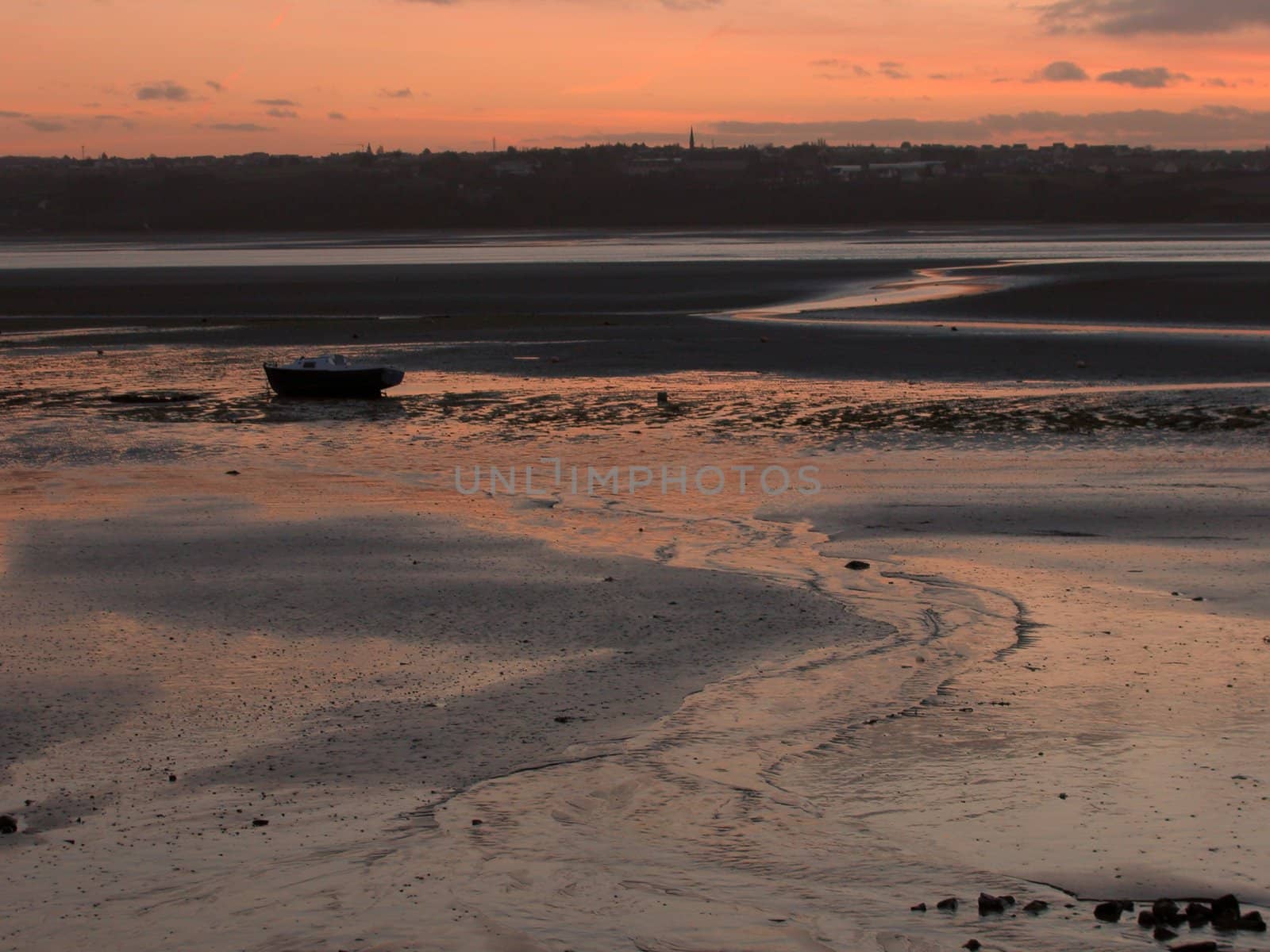 Beach at sunset 