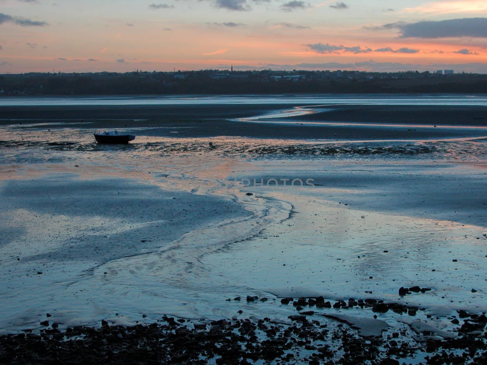 Beach at sunset 