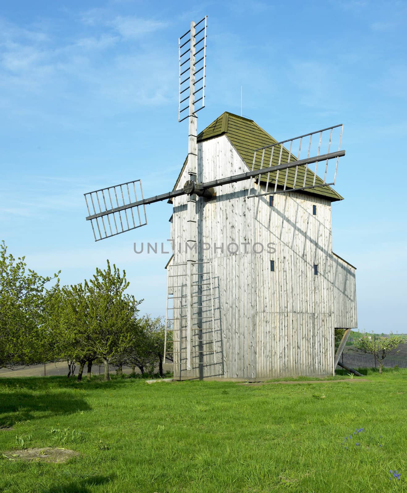 windmill, Stary Poddvorov, Czech Republic