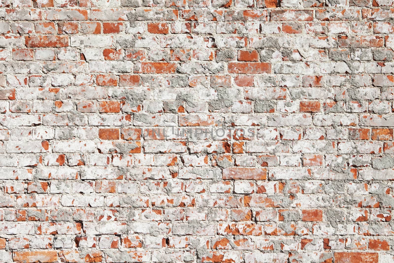 Brick wall with mortar as a pattern