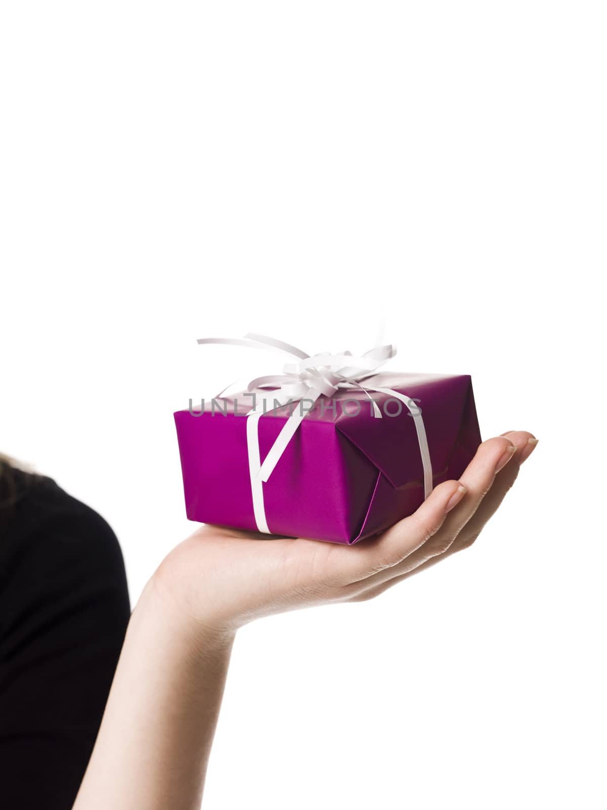 Hand with a present