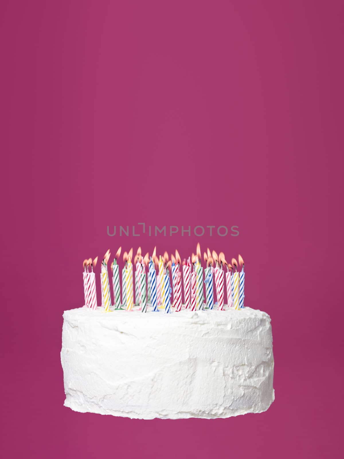 Cake towards pink background