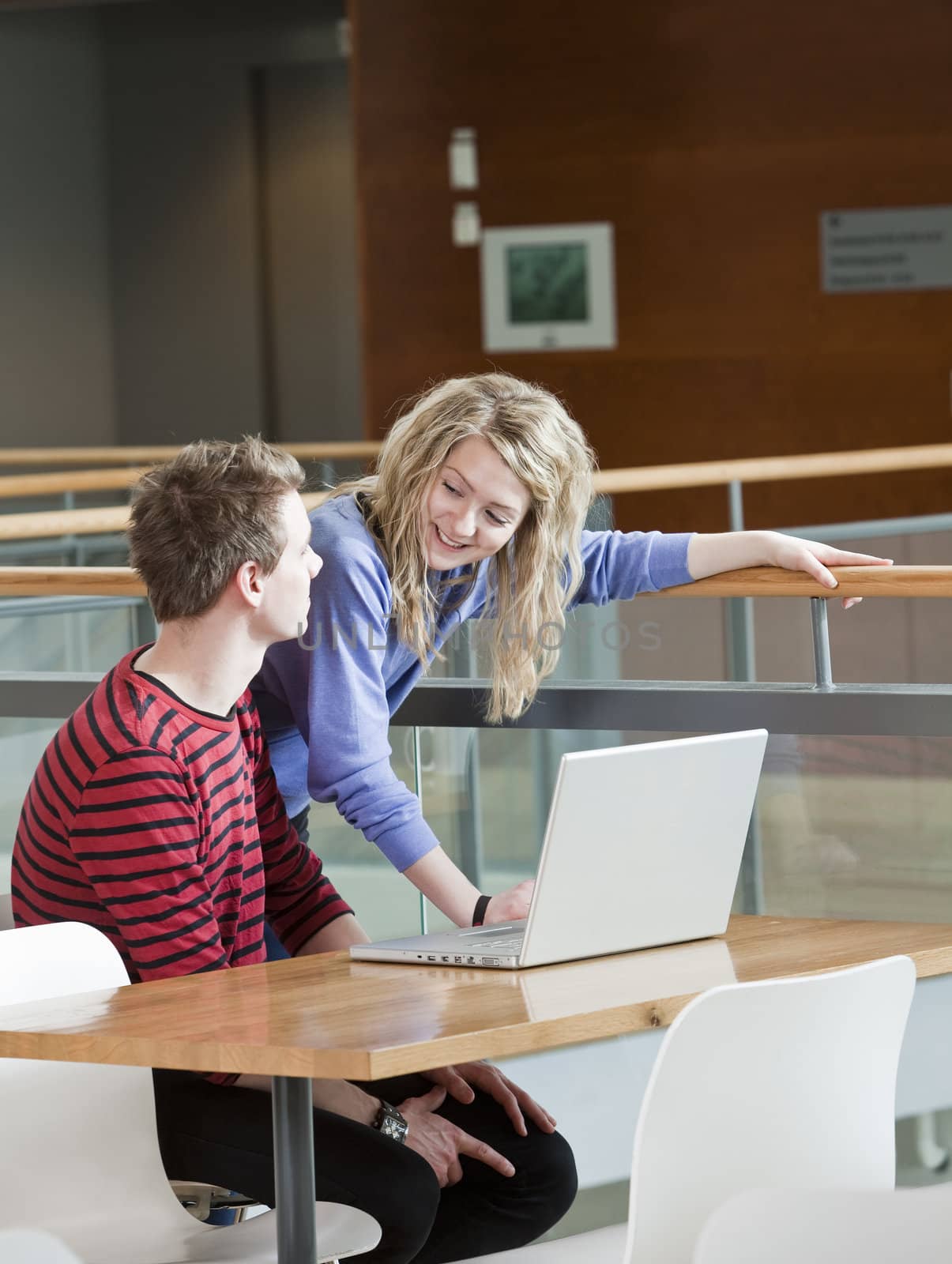 Couple by the computer