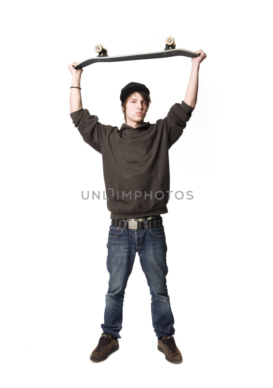 Boy with a skateboard 