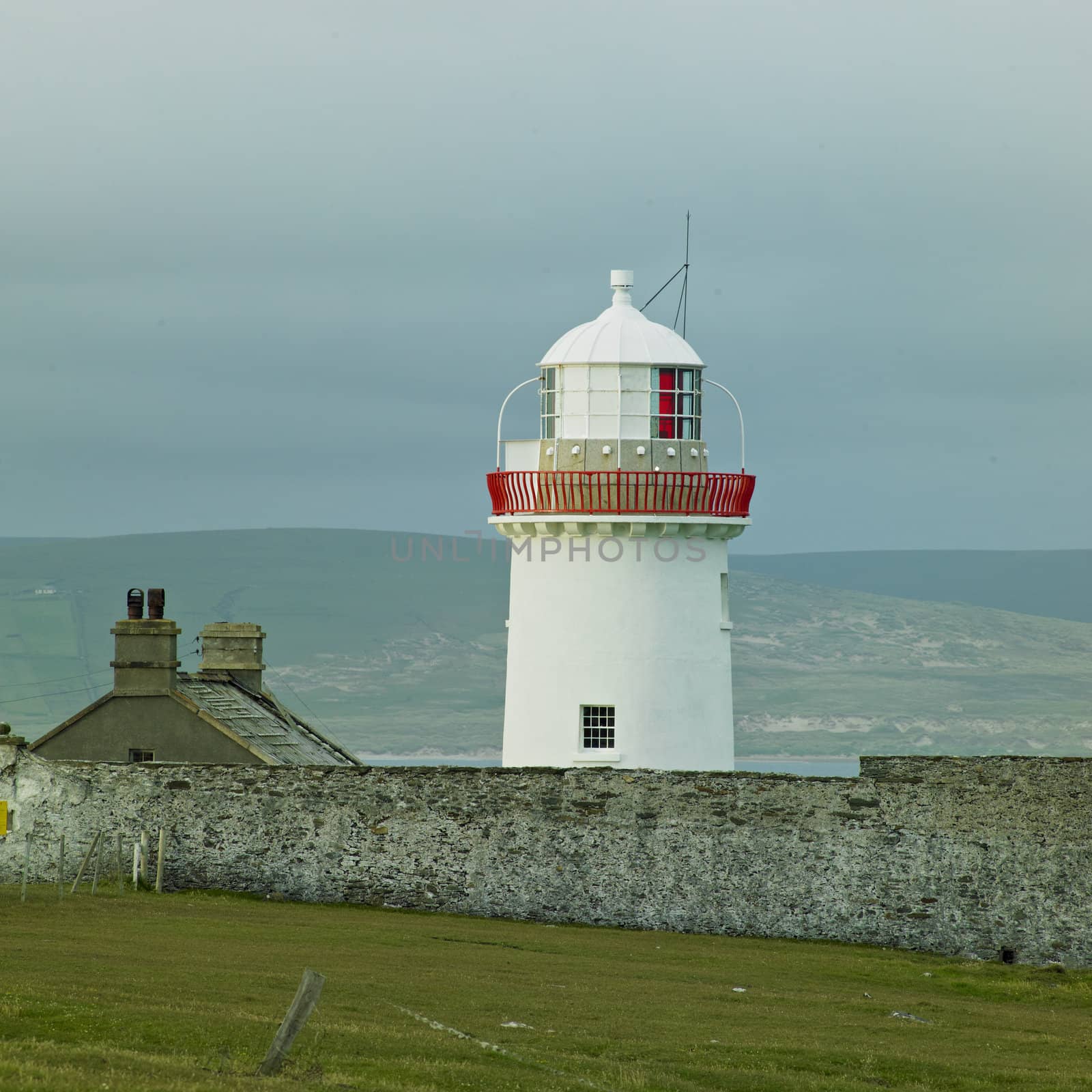 lighthouse, The Mullet Peninsula, County Mayo, Ireland