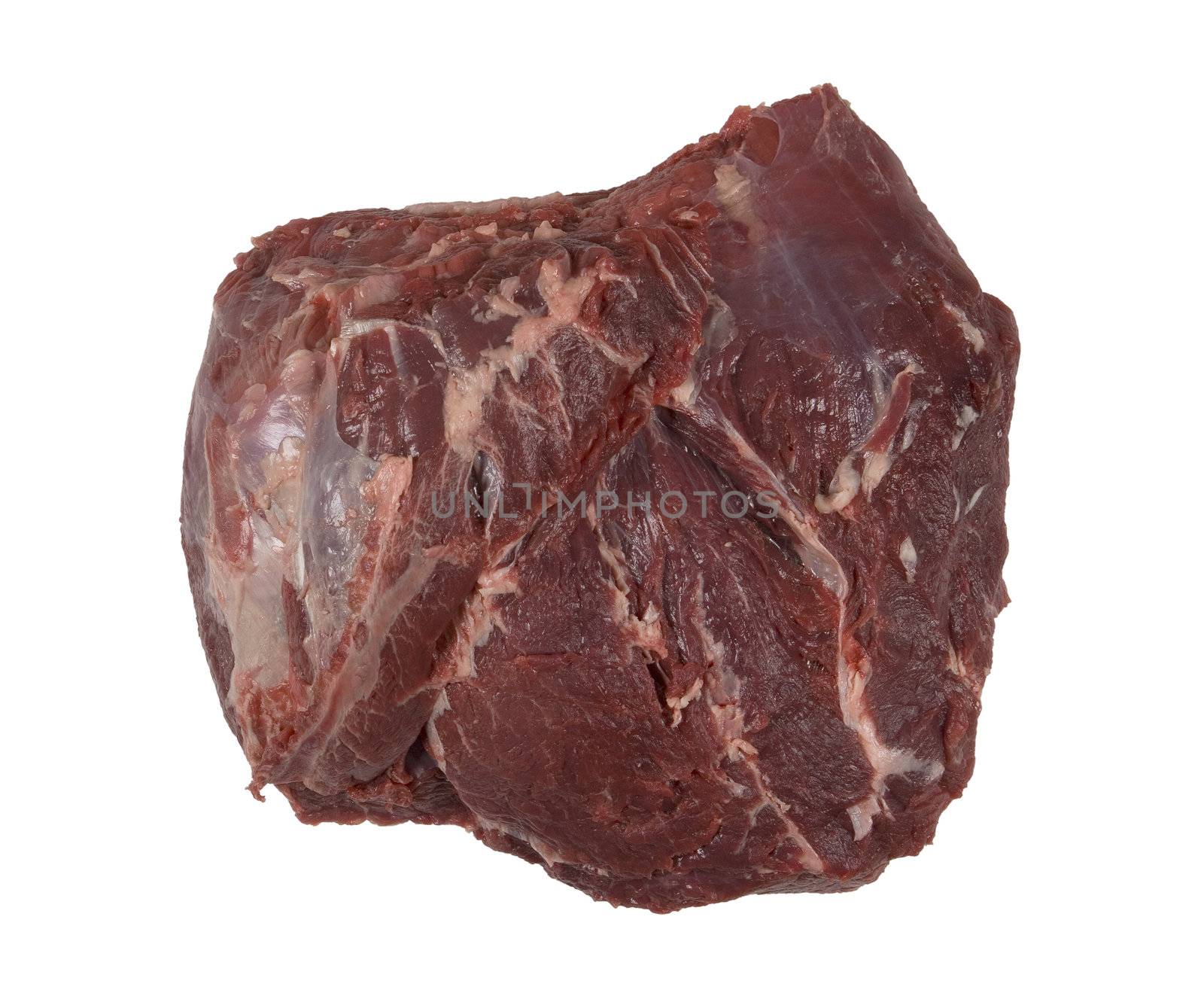 Meat towards white background