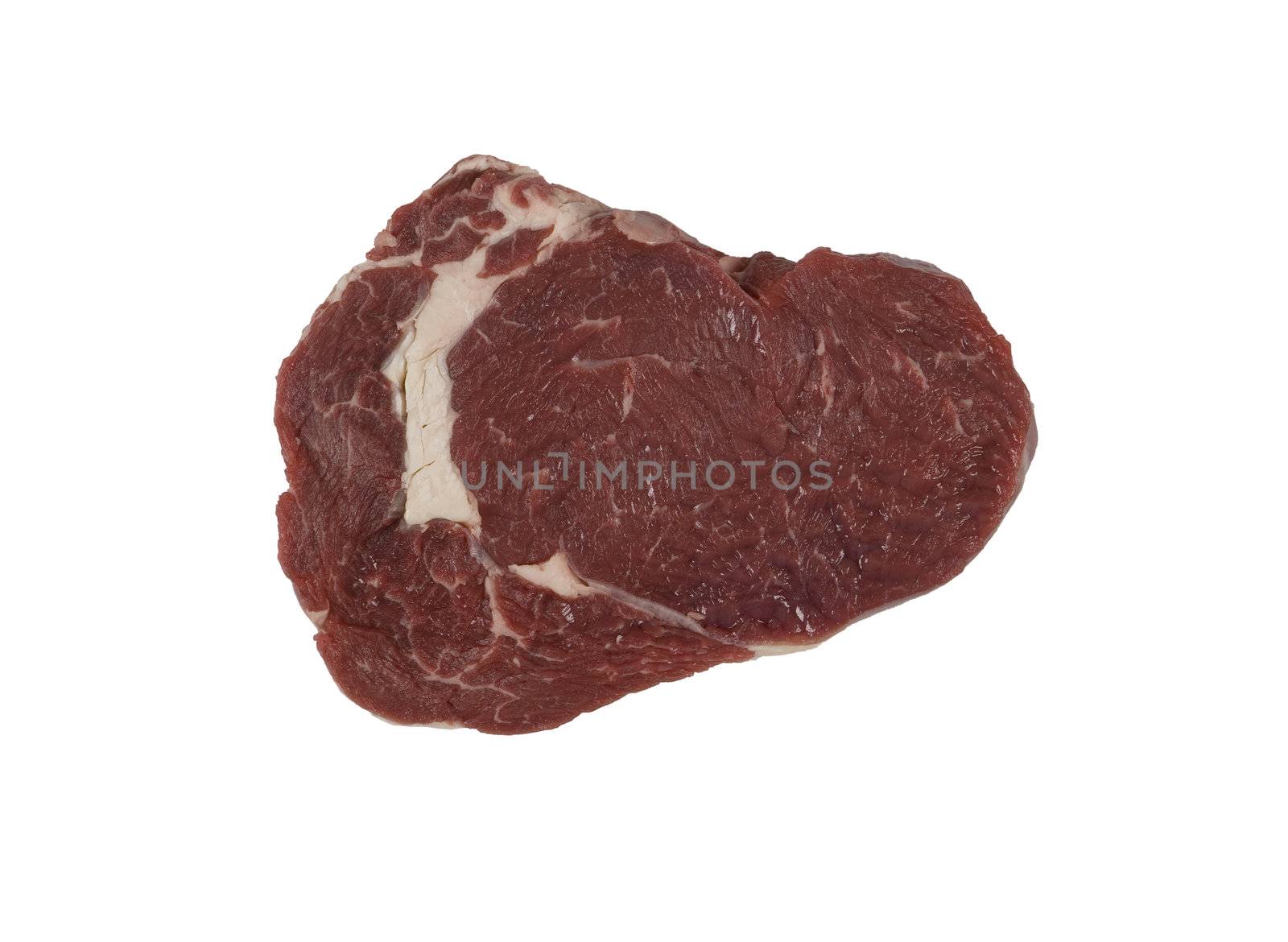 Meat towards white background