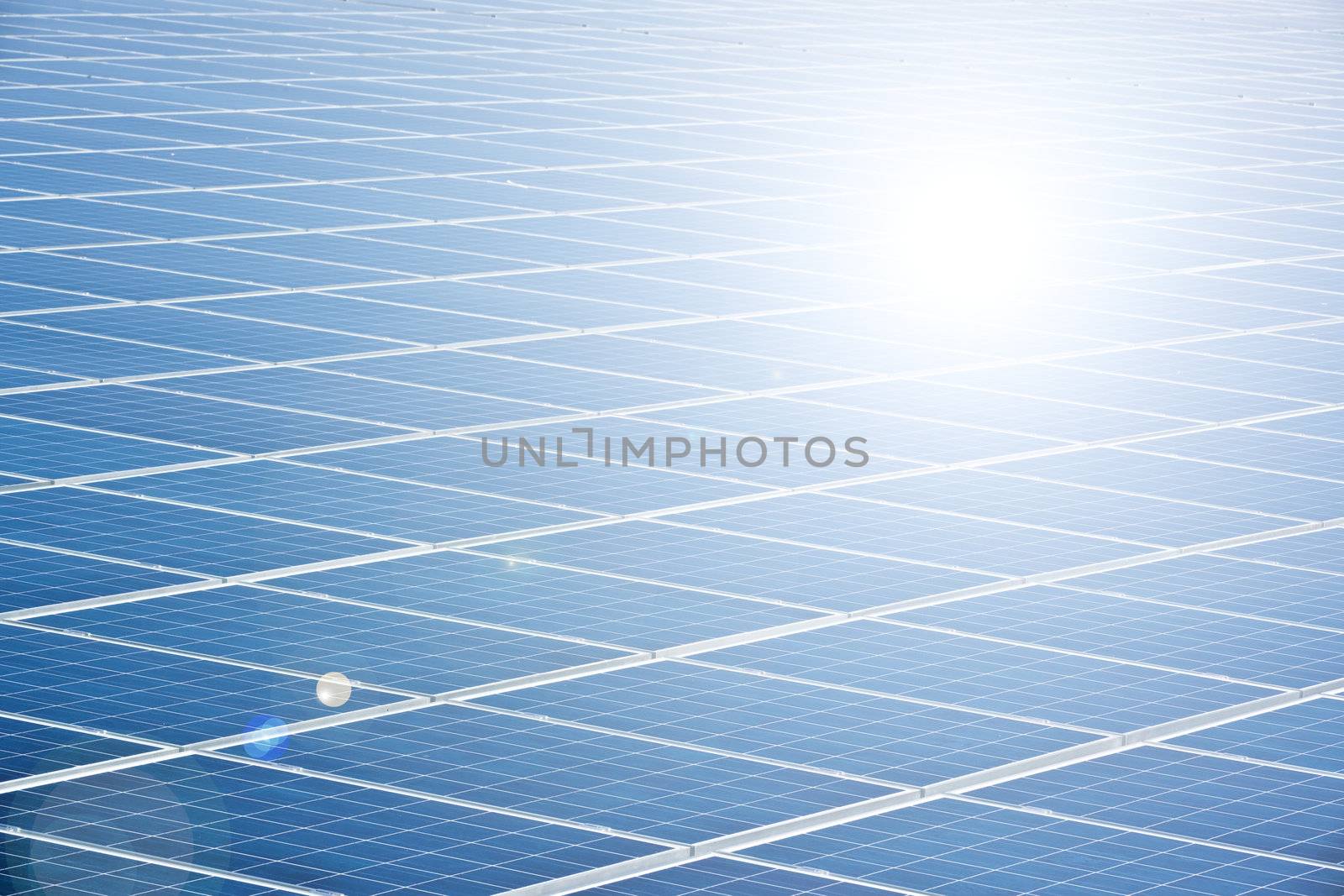 A photography of a blue solar panel