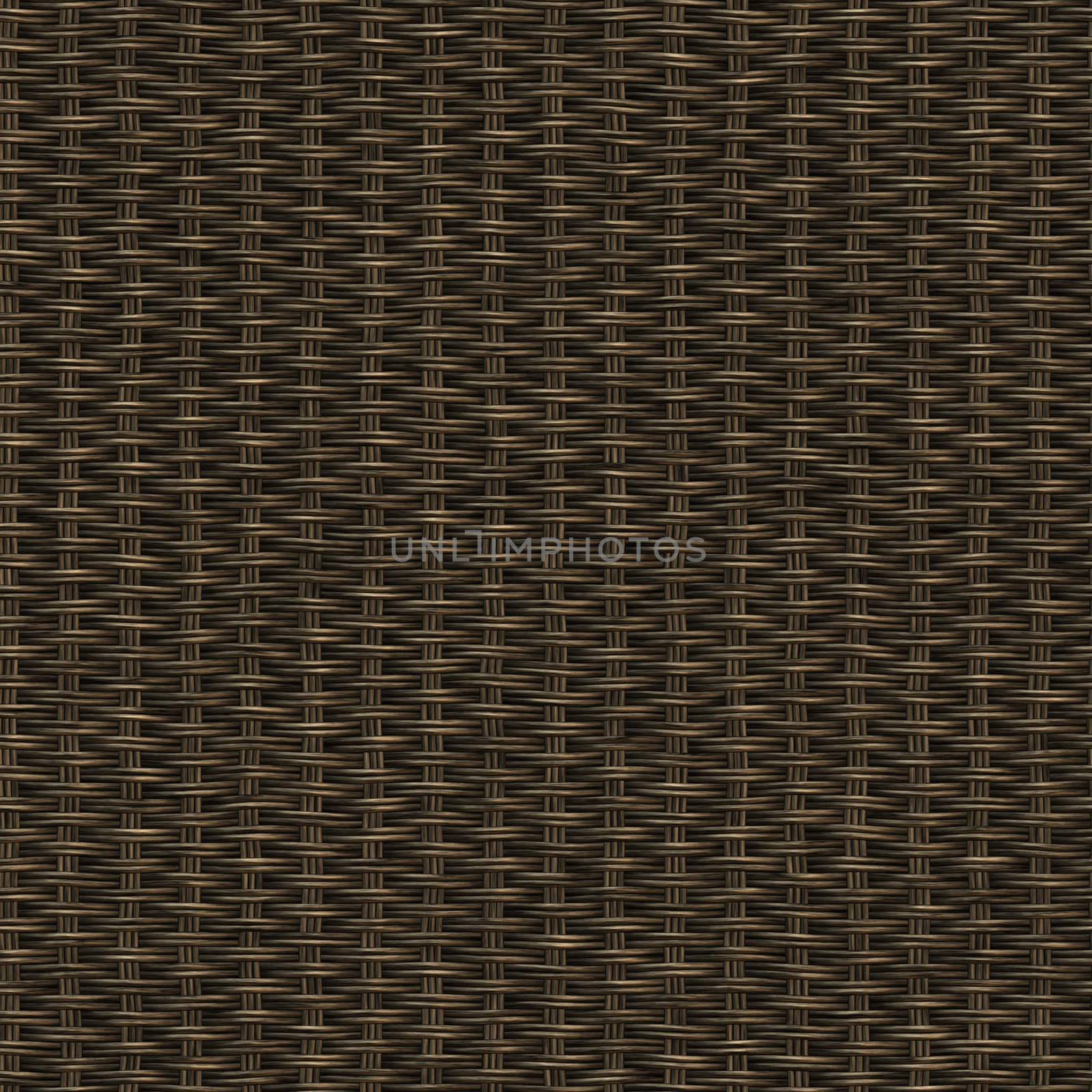 An illustration of a dark wooden weave