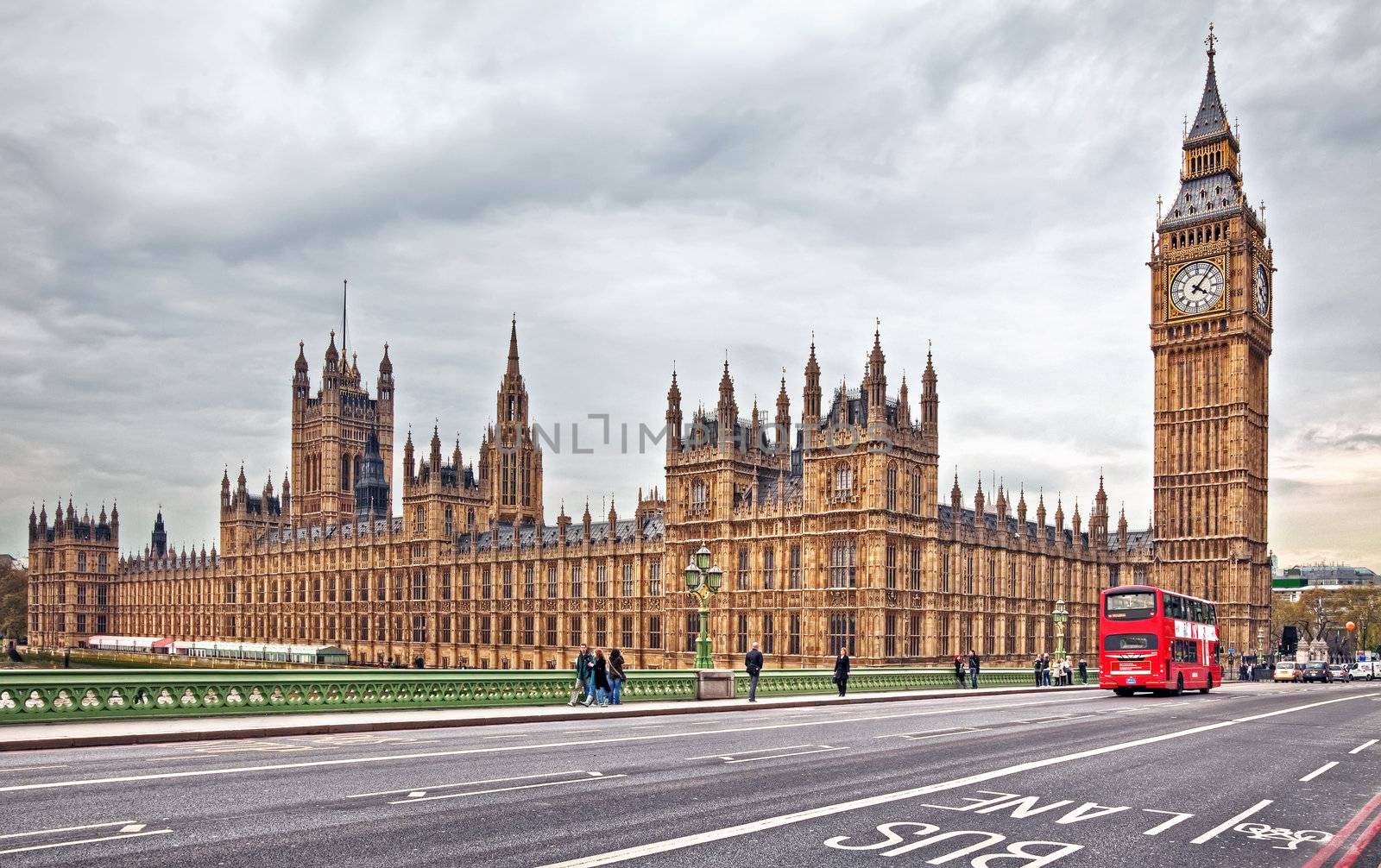 A photography of the Houses of Parliament in London UK