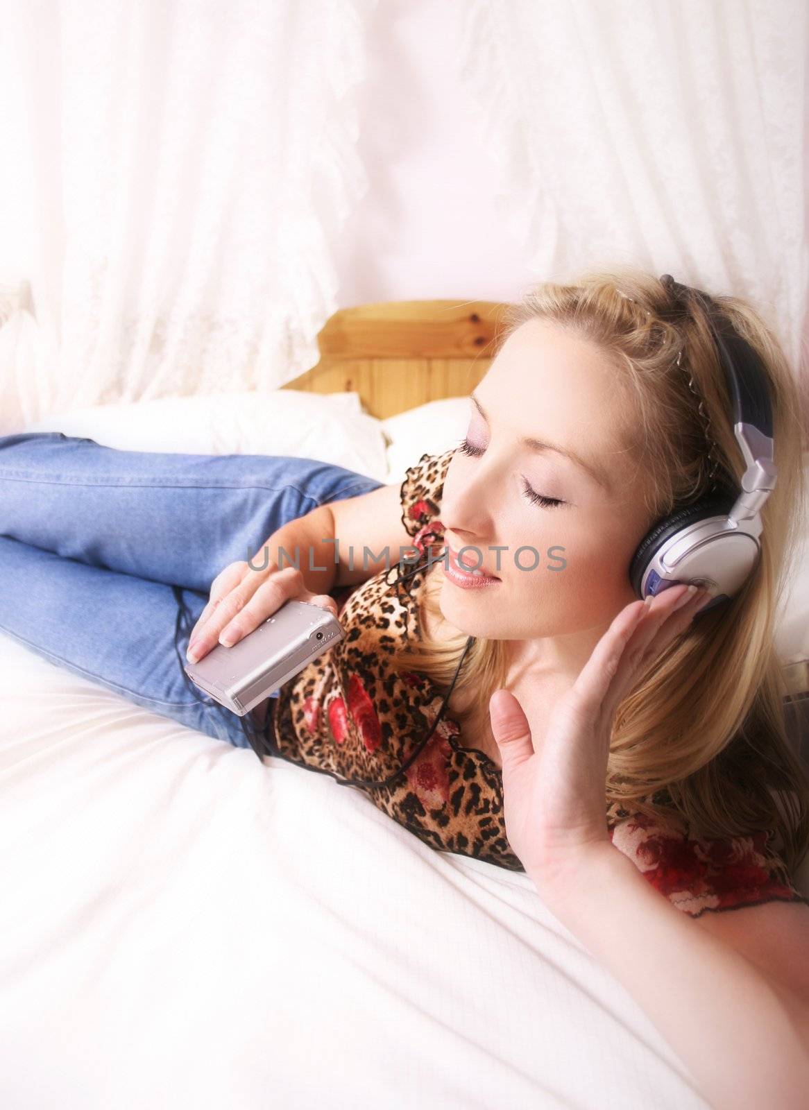Relaxing to music at home by lovleah