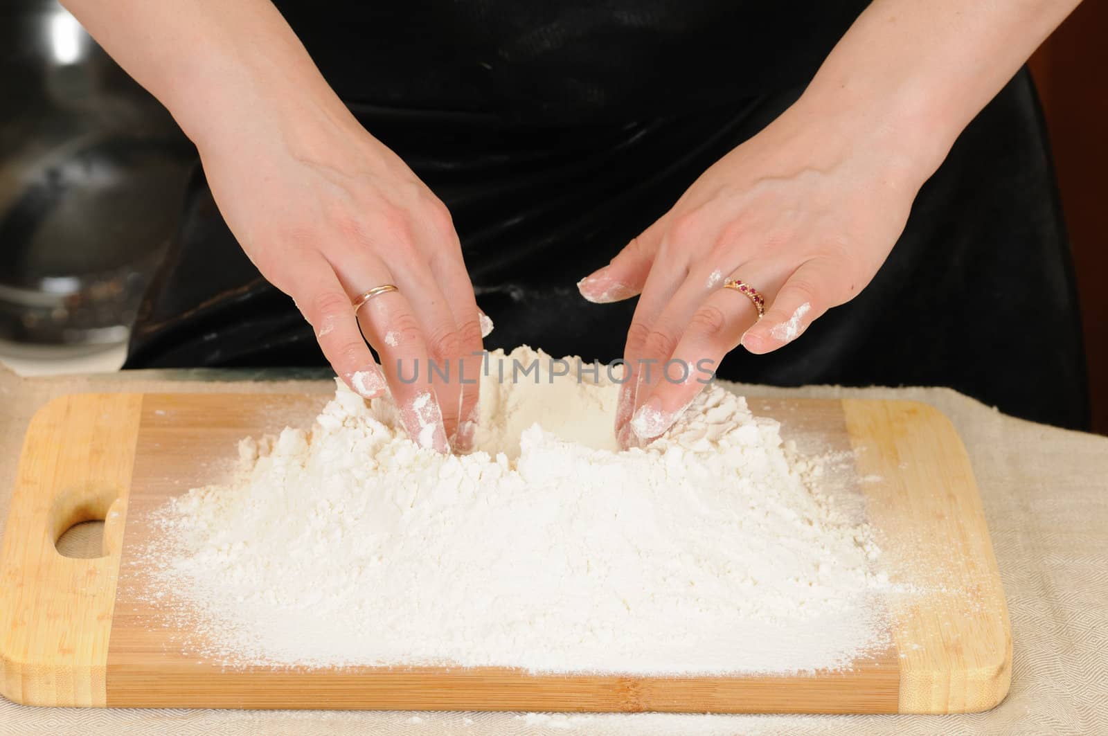 Preparation of the test for a baking of rolls