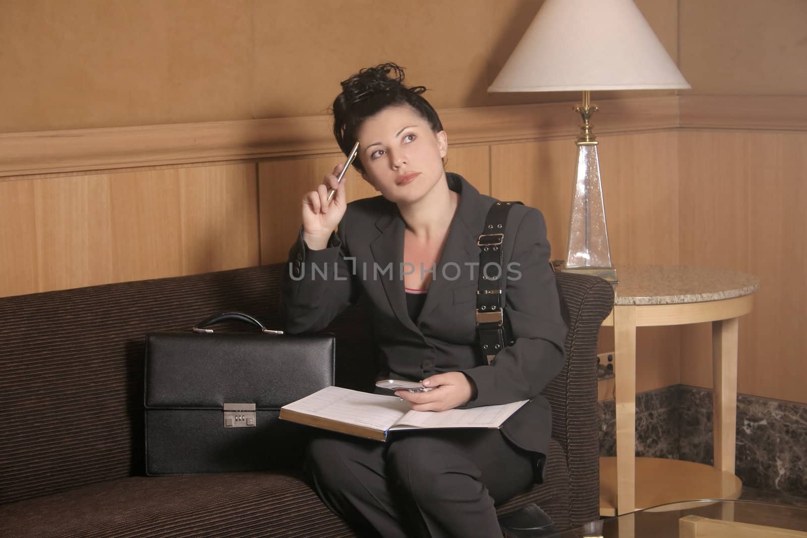 Business woman Waiting by lovleah