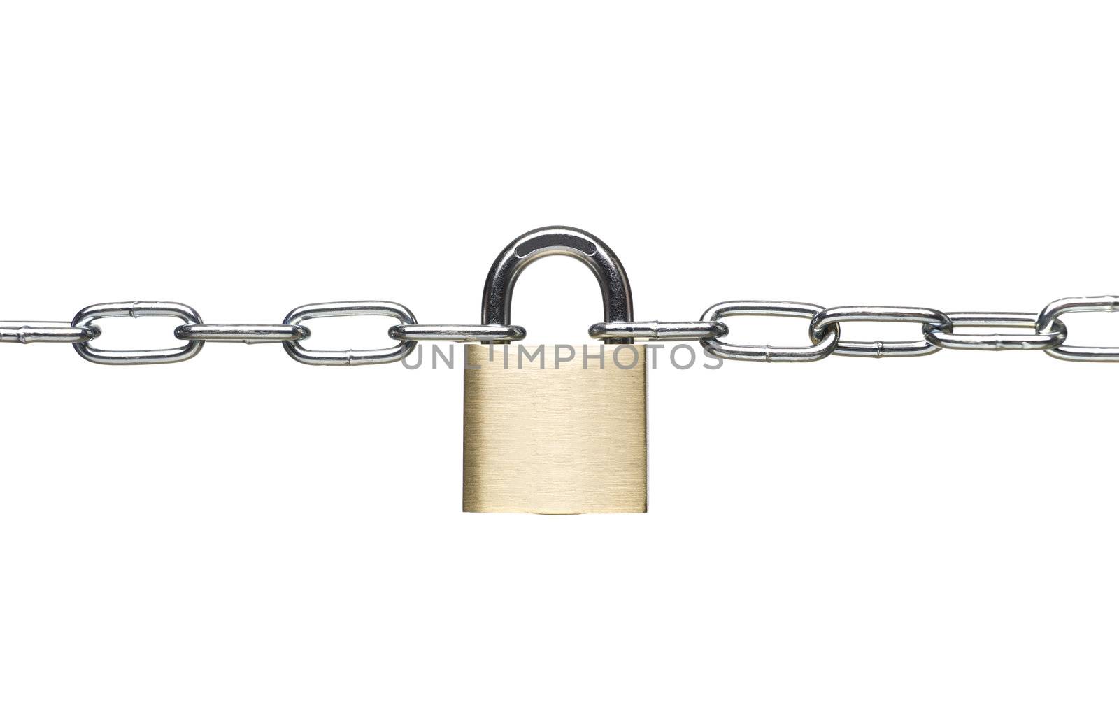 Padlock with a chain by gemenacom