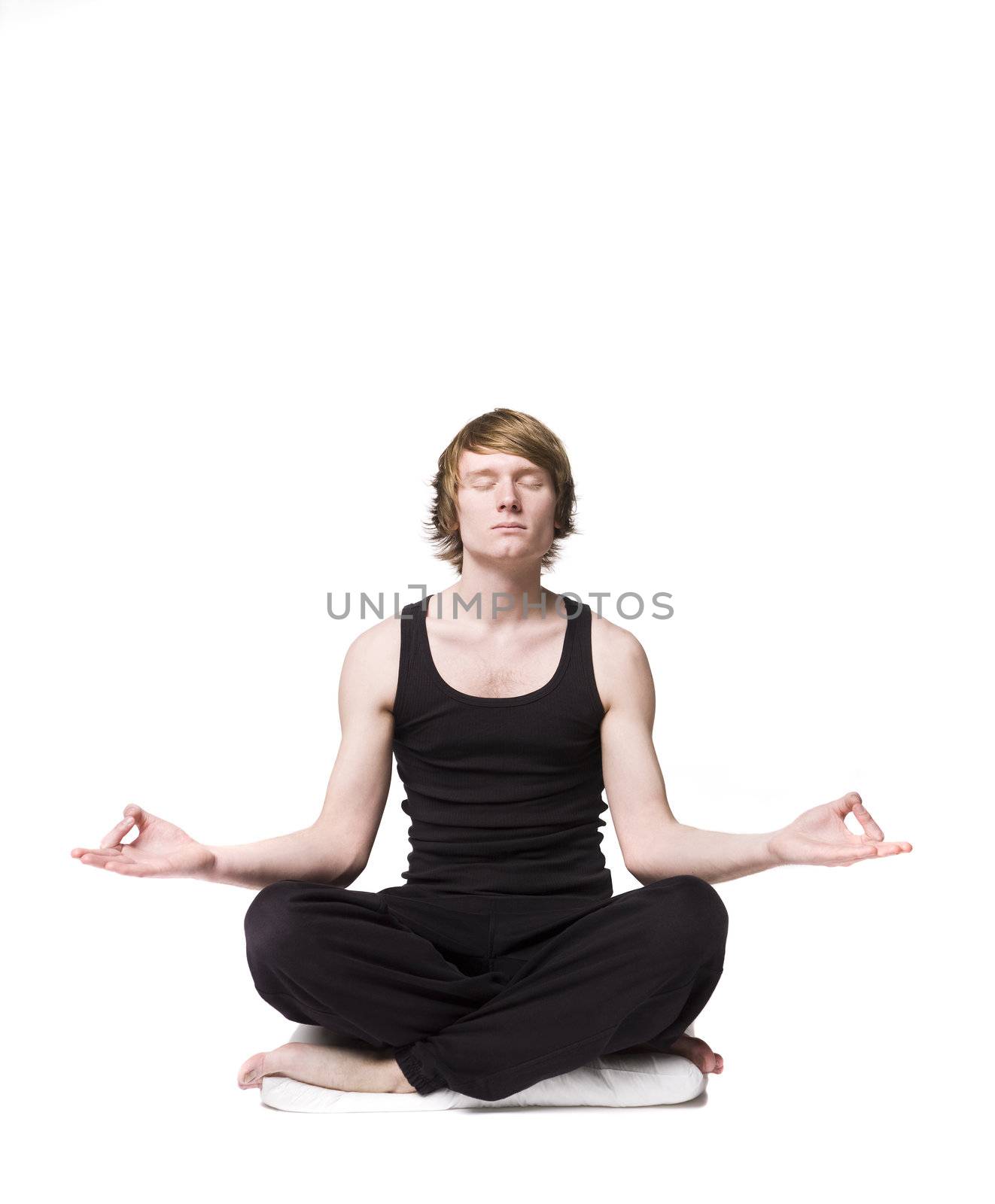 Man doing yoga by gemenacom