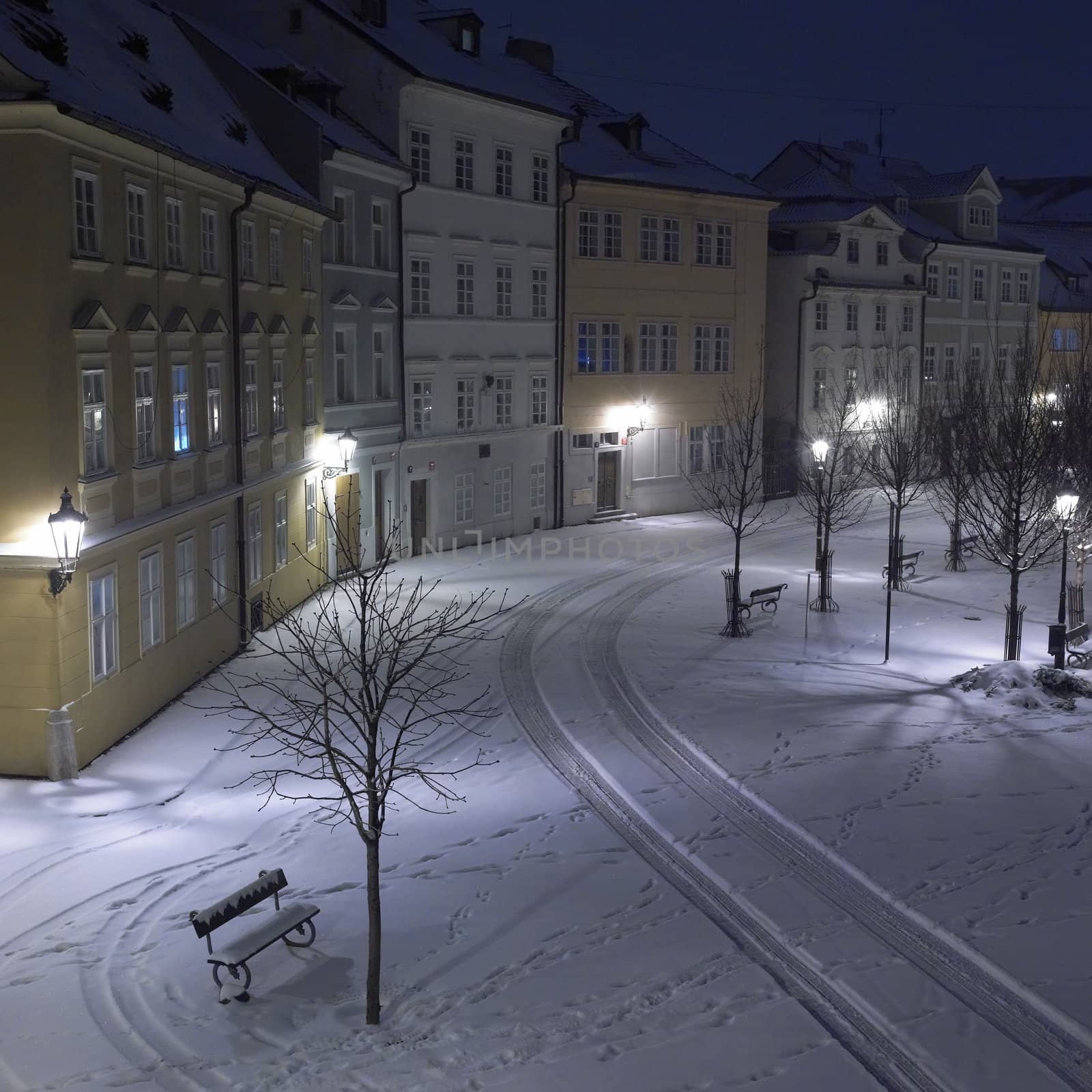 Kampa at night, Prague, Czech Republic