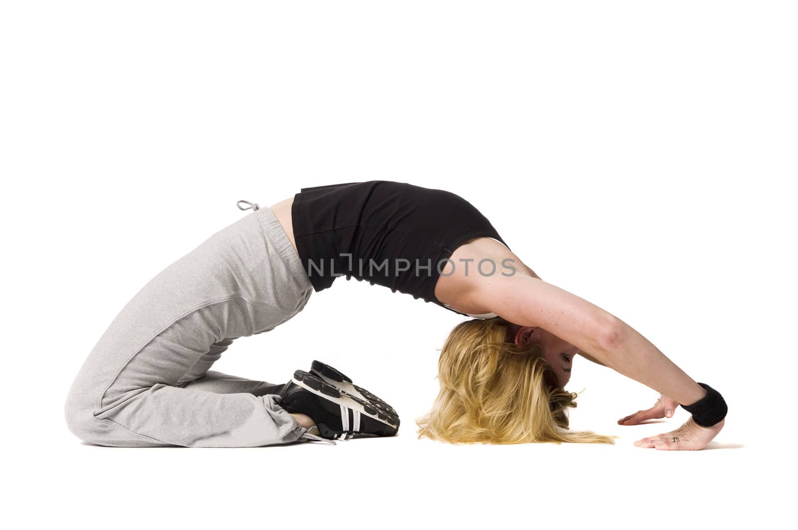 Girl stretching by gemenacom