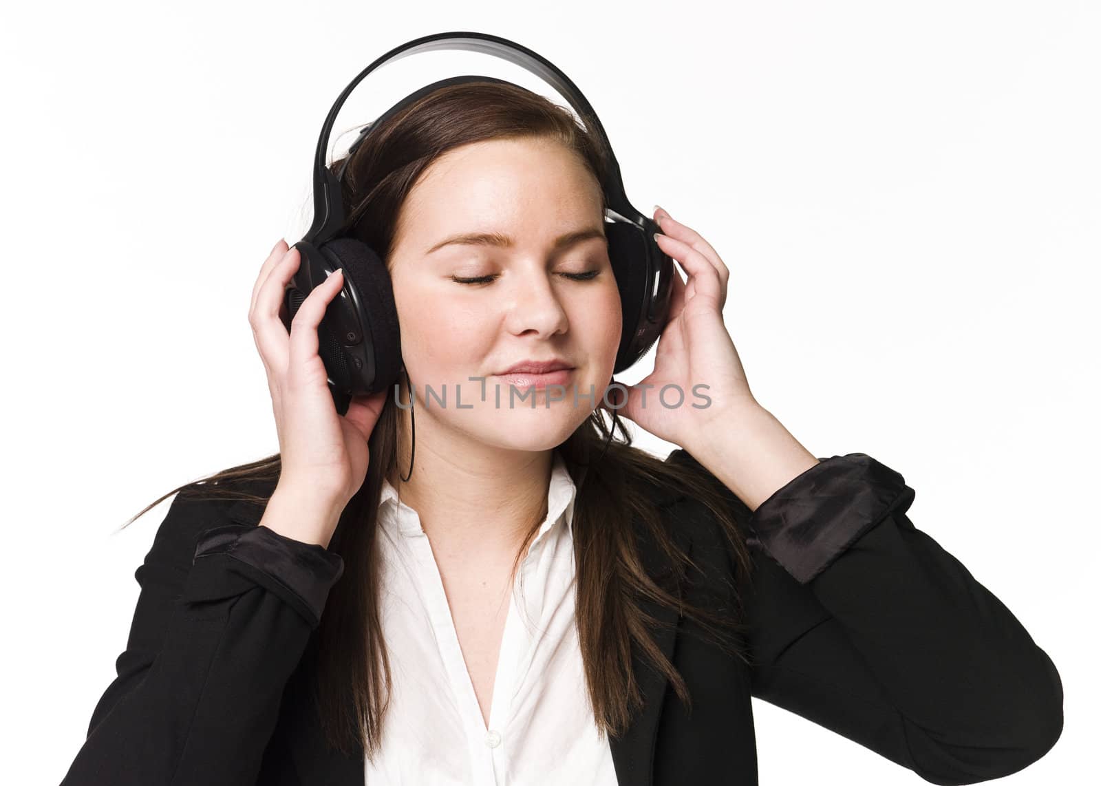 Girl listen to music by gemenacom