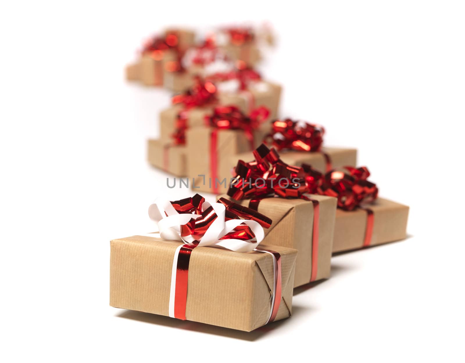Christmas gifts in a row by gemenacom